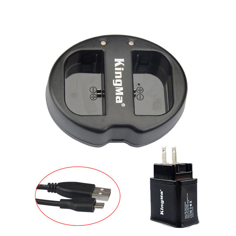 KingMa Dual Channel Battery Charger With Dual USB Charger Head For Sony